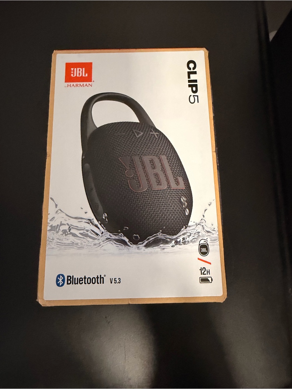 JBL Clip 5 Portable Bluetooth Speaker - Black